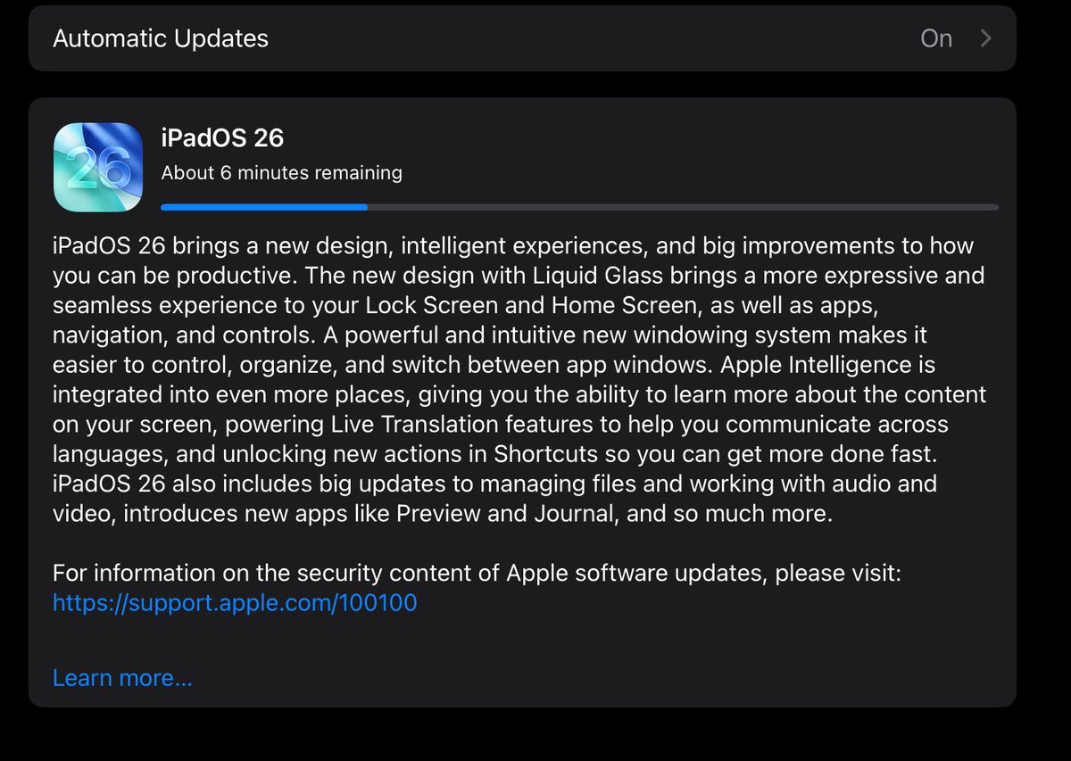 For the first time, Im excited to update software lol