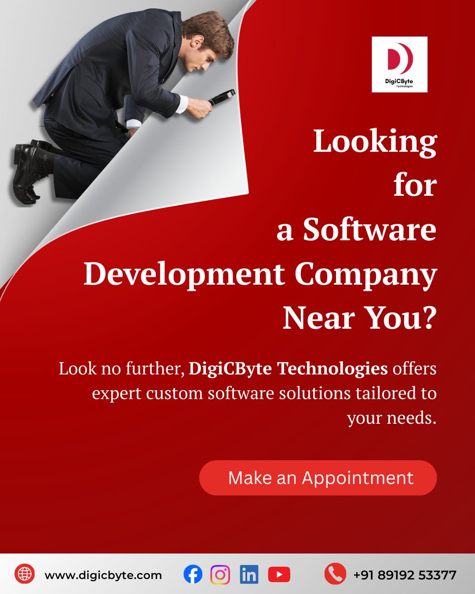 digicbyte_tech's tweet image. Looking for a reliable software dev partner?
We build custom solutions that fit your business. Locally trusted, globally delivered.
Ready to code your success?
📞 89192 53377
📧 info@digicbyte.com
🌐 digicbyte.com
#DigiCByteTech #SoftwareDevelopment #CustomSolutions
