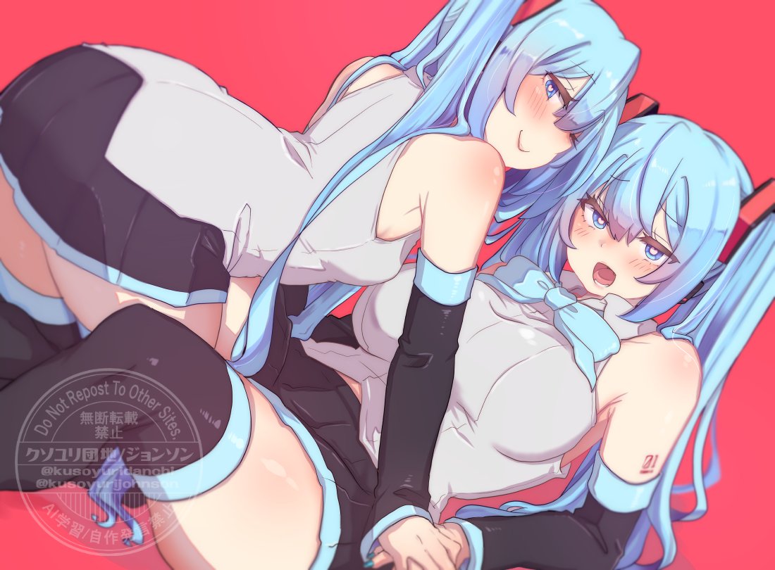 大きいミクちゃんと小さいミクちゃん 