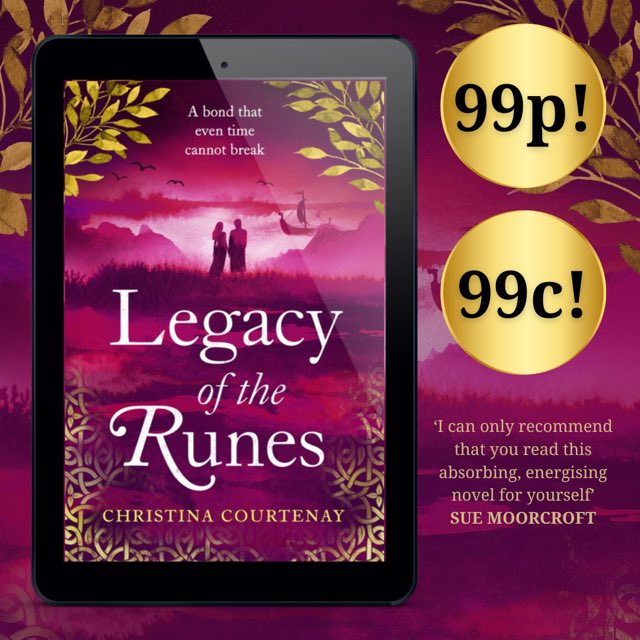 Still ONLY 99p/c!

LEGACY OF THE RUNES - Join Storm as he travels back in time to the 9th century to search for his missing sister … and finds so much more!

#Vikings #timetravel #Orkney #romance #runes #shieldmaiden <a href="/RNAtweets/">Romantic Novelists' Association</a> #TuesNews

geni.us/LOTRCC