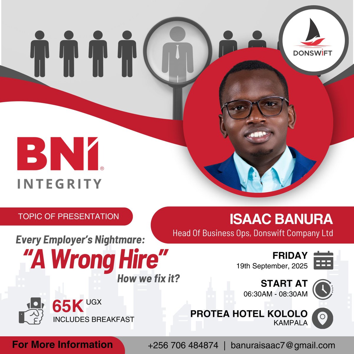 Donswift_ug's tweet image. Culture. Trust. Time.🧐

They say a wrong hire is costly… but what if you had the formula to hire for growth, not regret? 🤔

 This Friday, Mr. @BanuraIsaac874  is breaking it down!

📍 Protea Hotel, Kololo
 🕡 6:30AM – 8:30AM

Your seat is waiting. See you 🫵there! 
#Donswift…