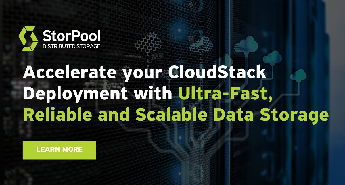 storpool's tweet image. Supercharge your Apache CloudStack with StorPool for sub-100µs latency, 99.999% uptime, and up to 3x lower TCO. Native integration, fully managed.
Elevate your cloud: hubs.ly/Q03GRfvs0
#CloudStack #StorPool #CloudInfrastructure #IaaS #DataCenter #ITInfrastructure