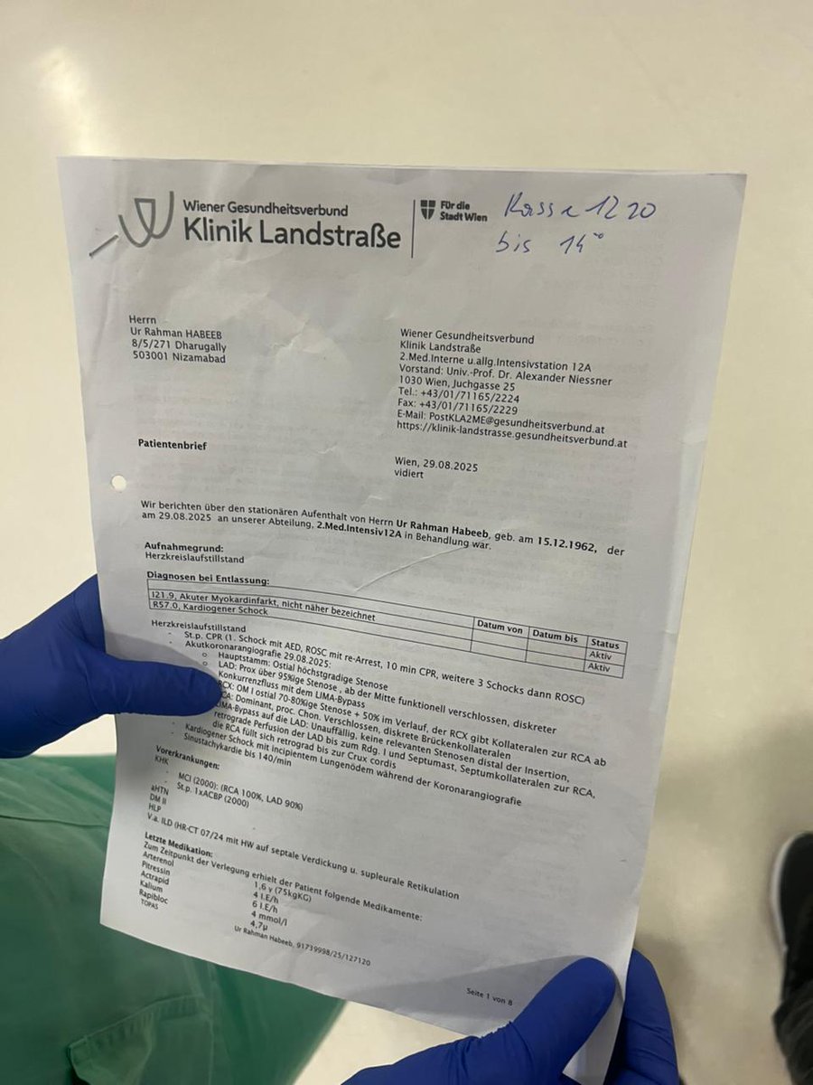 One Habeeb Ur Rahman resident of Hyderabad, Telangana was traveling back from Chicago to Hyderabad via Etihad EY10 on 28th Aug complained of chest pain after which plane was landed at Austria, Europe and was admitted in St. Polten University Hospital died today, his family has