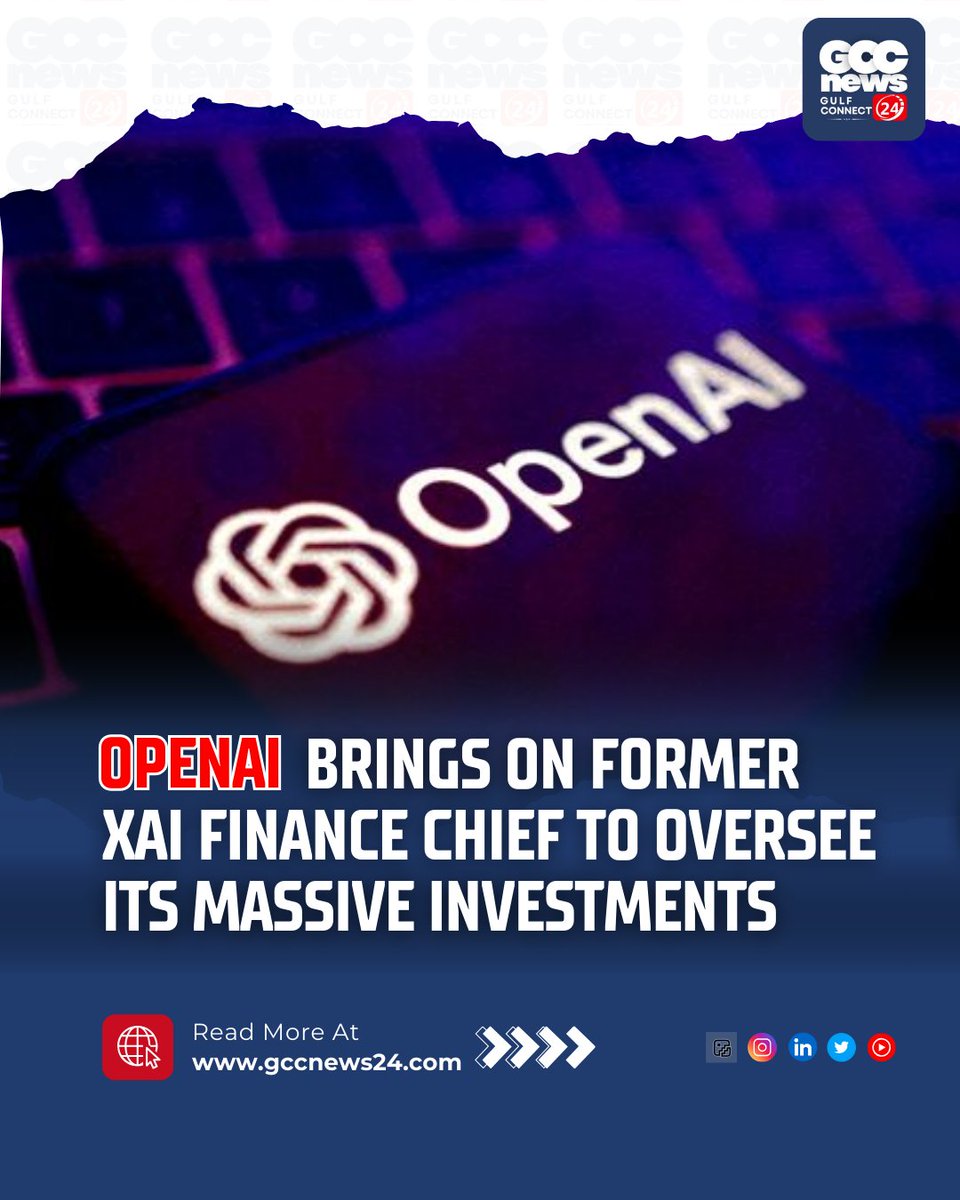 gccn24's tweet image. OpenAI taps ex-xAI CFO Mike Liberatore to oversee AI infrastructure costs &amp;amp; scale compute.
.
Read More:  gccnews24.com/openai-hires-e…
.
#OpenAI #xAI  #TechHire #aiinfrastructure