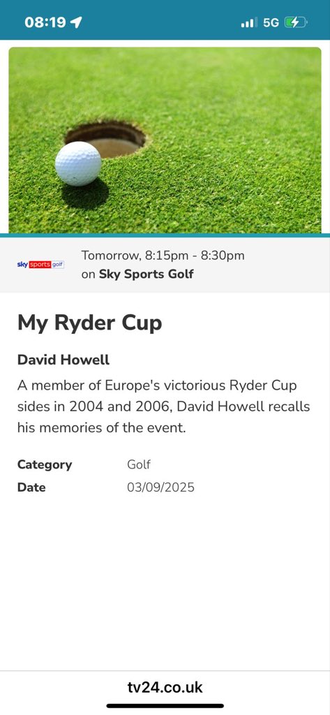 Truly humbled to have someone make this programme about my experiences in the greatest event golf has to offer, can’t wait for next weeks shenanigans to begin, <a href="/ItsTradeNation/">Trade Nation</a> <a href="/LochLomondMalts/">Loch Lomond Malts</a> <a href="/UKEnterprise/">EnterpriseUK</a> <a href="/clubs2hire/">Clubs to Hire</a> <a href="/MashieGolfUK/">MASHIE Golf</a> <a href="/SkySportsGolf/">Sky Sports Golf</a>