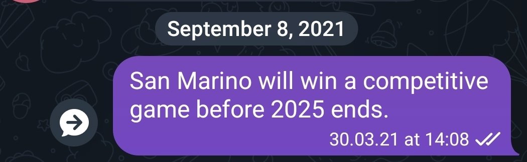 The only thing I was ever right about haha! 2021!