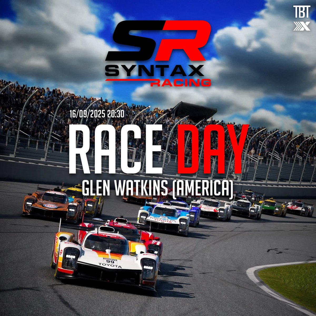 TeamSyntaxOffi's tweet image. 🏁Syntax Racing will be on the grid at 20:30🏁

See it live at: 
youtube.com/@ludovicquinty…

twitch.tv/zev4506

Driver: Justin