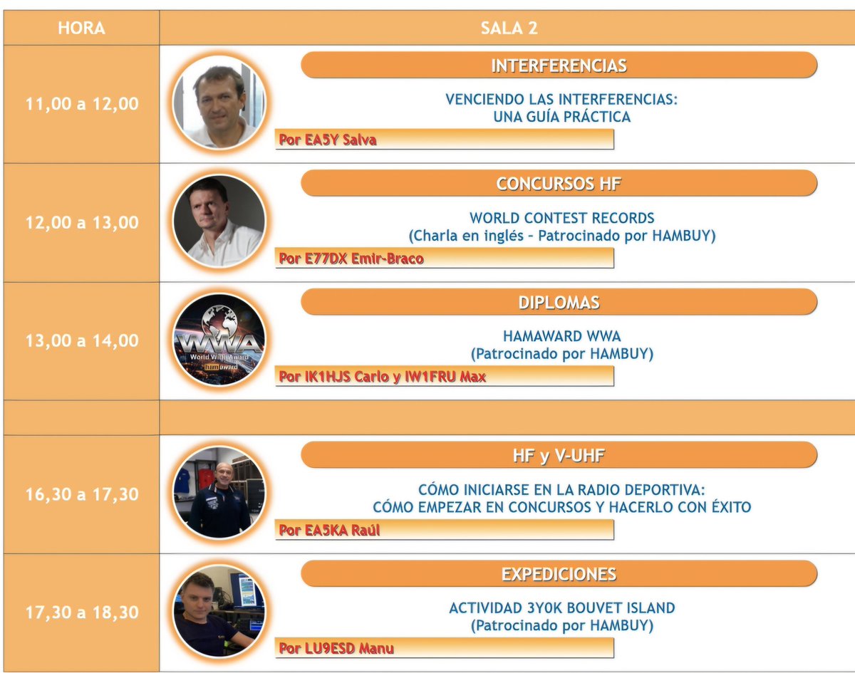 Este sábado (20 de septiembre) se celebra IberRadio, la feria de radiocomunicaciones anual en Ávila. Este año estará el presidente de URP, Alfonso EC1R, a cargo de una presentación en la que explicará el programa POTA (Parks On the Air). Sala 1 a las 17:30. ¡Os esperamos, 73!