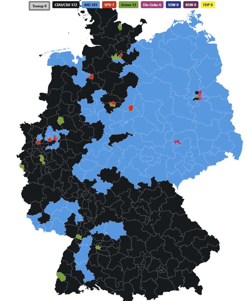 It looks like the next German government will be black blue. 

Just kidding, of course it will be another left government offering nothing else than more debt and higher taxes. 

How is it possible?