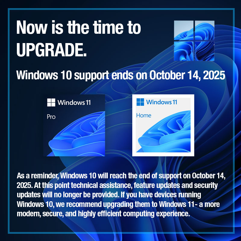 TargetCompUK's tweet image. Windows 10 Is Retiring. Are You Ready?

@Windows 11 brings enhanced security, sleek design, and powerful productivity tools. 

Don’t risk your security - make the switch today!

#Windows11 #TechUpgrade #EndOfSupport #DigitalTransformation #StaySecure