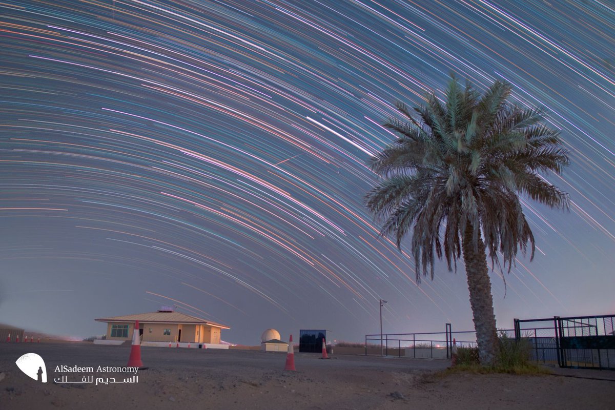 The sky of Al Sadeem Observatory is set alight by the cosmic background of star trails, featuring the different colours of stars: white, red and blueish🌌🌟
#AlSadeemObservatory #AbuDhabi #UAE #Space