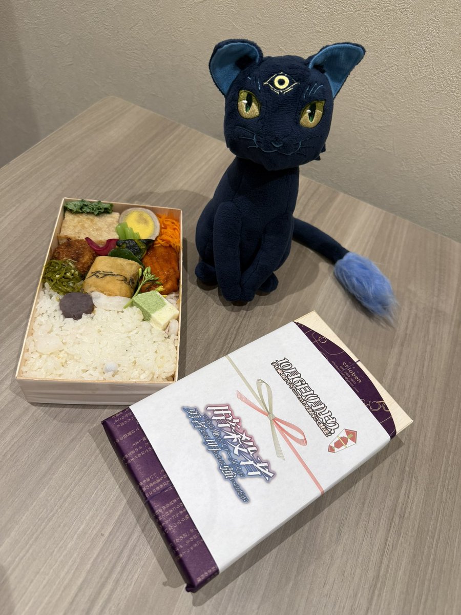 #旅するヨル の日ではないですが…

今日の夜さん🐈‍⬛🌙

なんだか素敵なお弁当をいただいているようです…🤔

#ステつよ