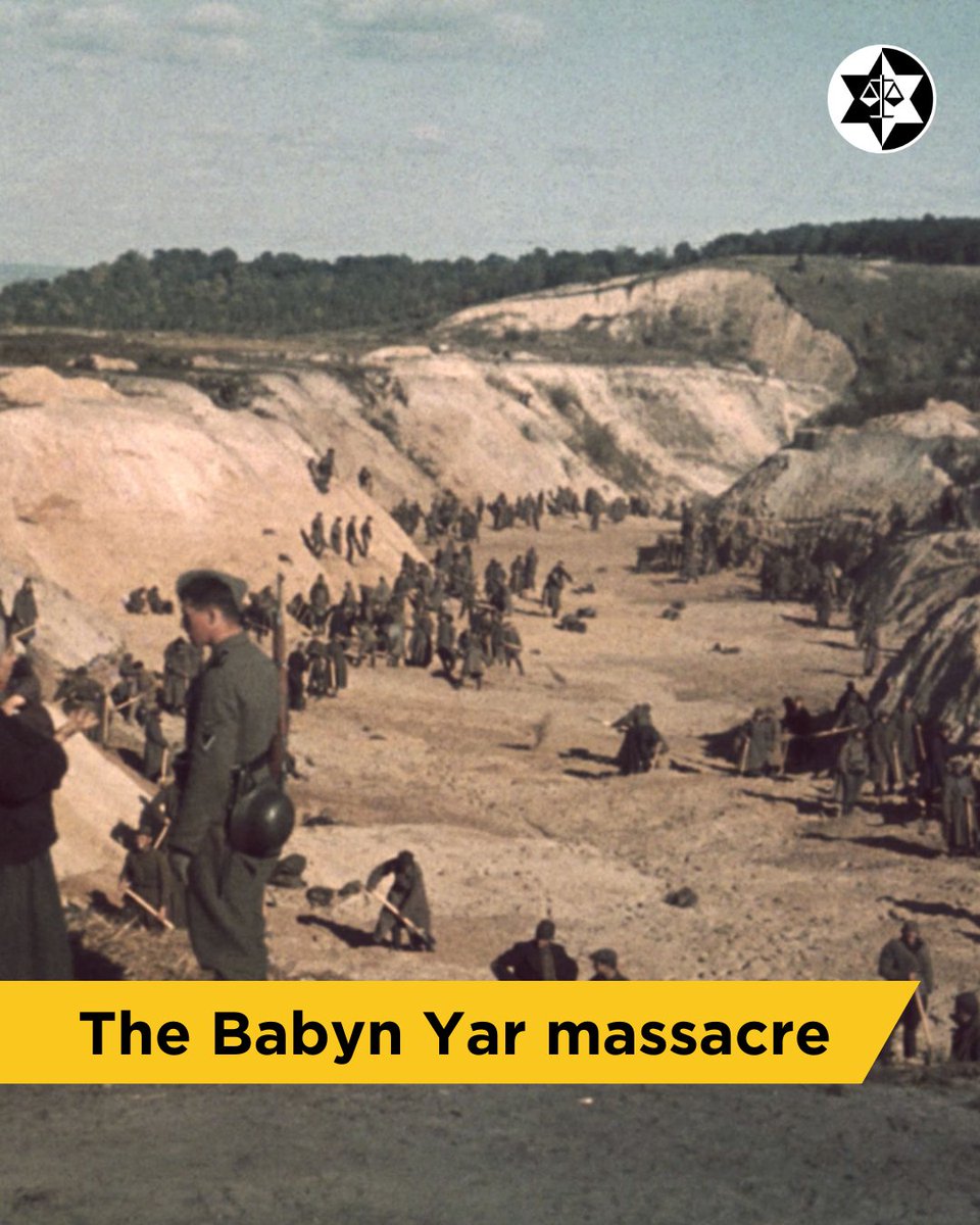 Over the course of two days, beginning on Yom Kippur,  29th September 1941, 33,771 Jews were murdered in Babyn Yar, Ukraine.

On 28th September, local Jews were ordered to gather their money, valuables and warm clothes for relocation. At the assembly point, however, they were