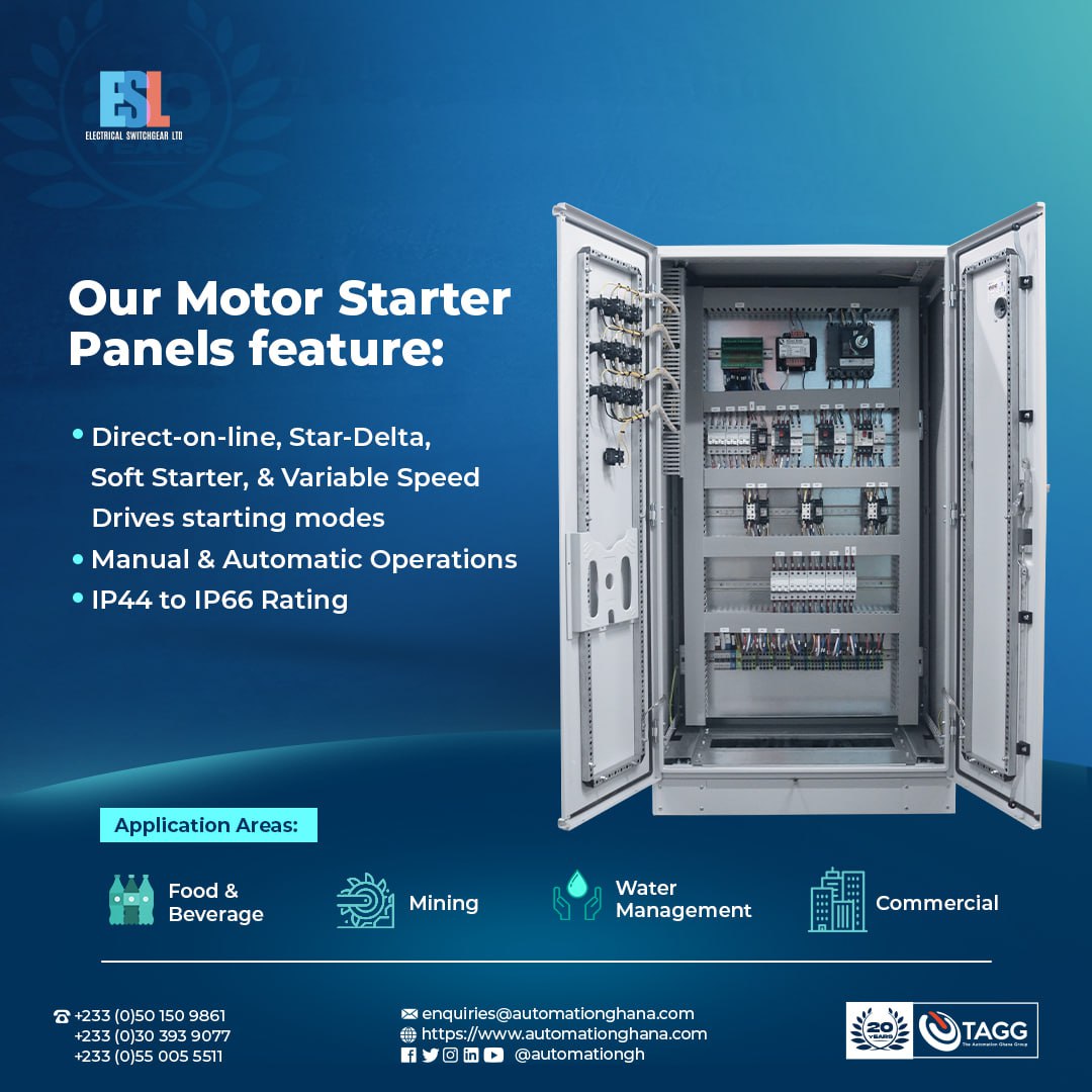 automationgh's tweet image. Reliable starts, safer runs. ⚡

Our motor starter panels keep industries moving — from pumps to conveyors, food to mining. Built tough, built smart.

📞 050 150 9861 | 030 393 9077
🌐 automationghana.com/solutions/moto…

#MotorStarter #AutomationGhana #IndustrySolutions