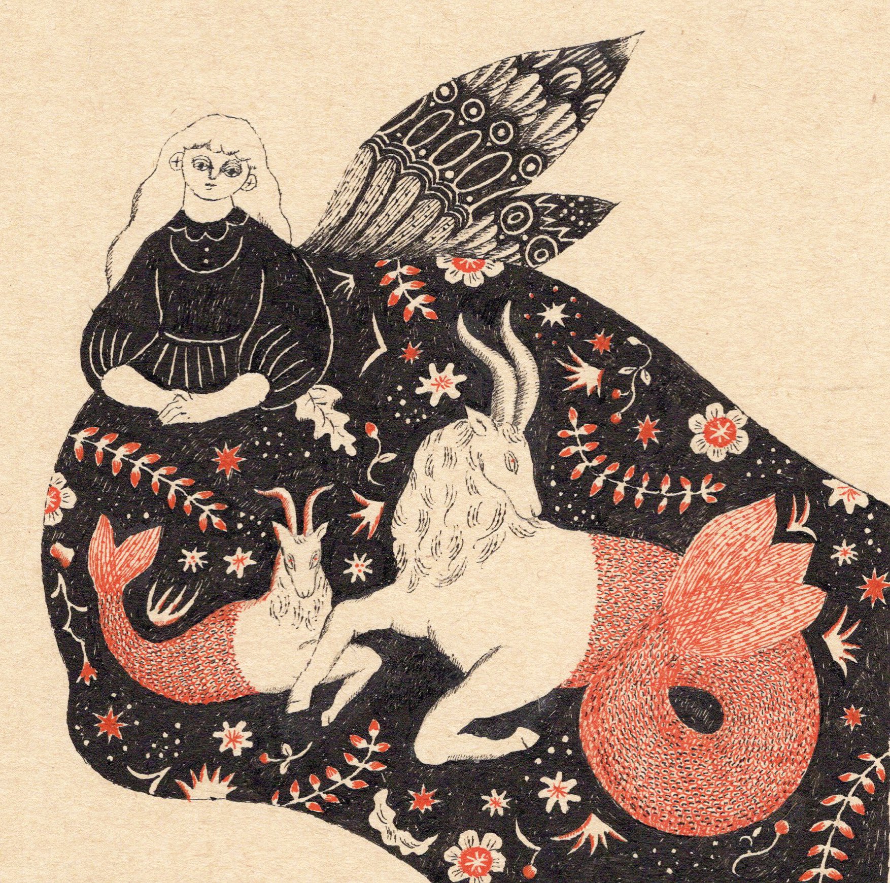 原画 杉本さなえ SANAE SUGIMOTO Dragon Skirt 原画 杉本さなえ SANAE SUGIMOTO Dragon Skirt 絵画