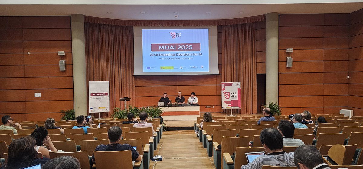 HermesURV's tweet photo. Entre el 15 y el 18 de septiembre estamos llevando a cabo en el Jardí Botànic de Valencia el congreso MDAI2025, un congreso internacional sobre procesos de decisión e inteligencia artificial responsable. 

https://t.co/ozHVV6VFuQ

#nextgenerationeu #PlanDeRecuperacion https://t.co/1YLiqIs721