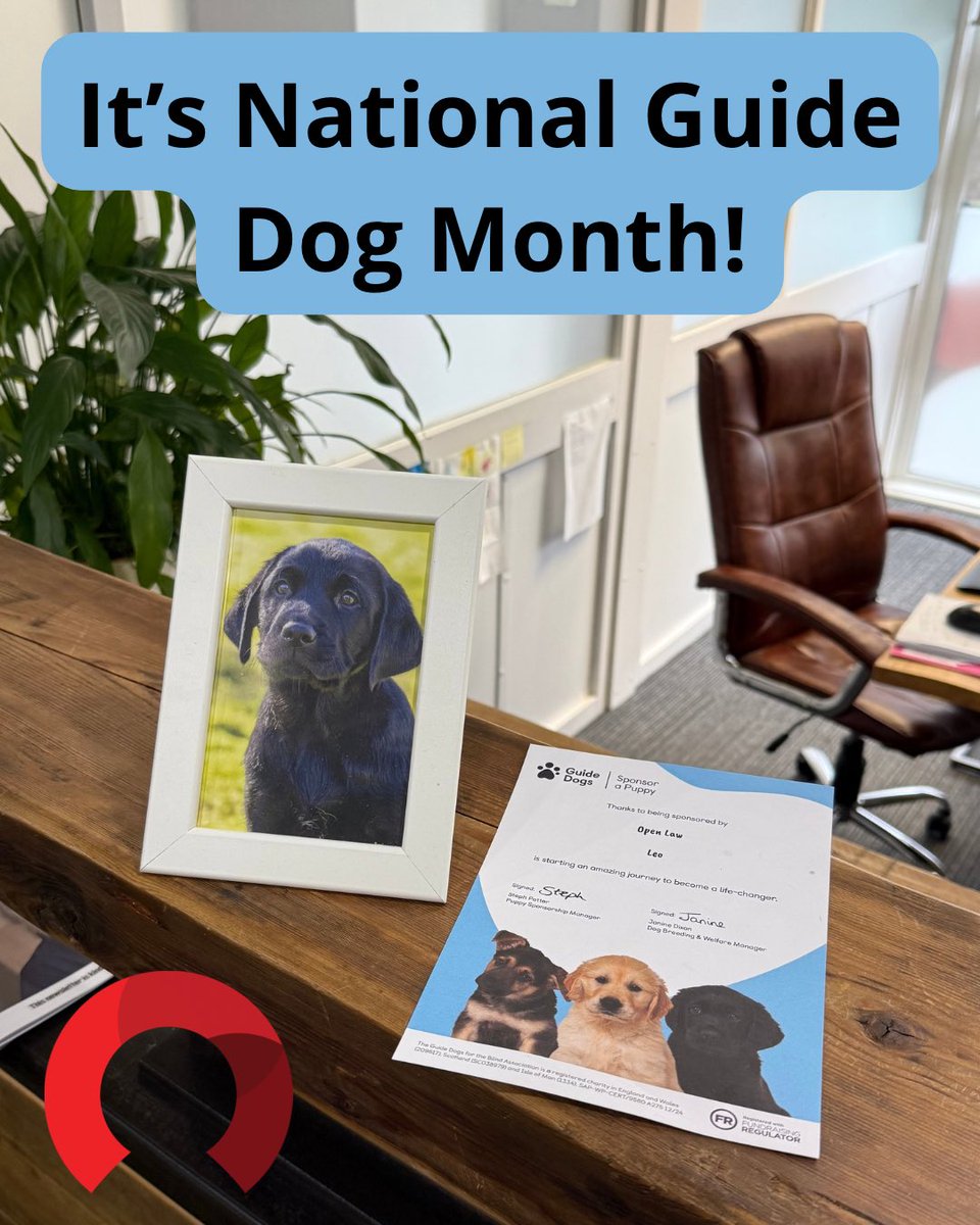 It's National Guide Dog Month! We're celebrating the cause and the national month by sponsoring a beautiful black Labrador called Leo. He's currently in his training to become a life-changing Guide Dog for somebody with sight loss in the UK. How cute is he?

<a href="/guidedogs/">Guide Dogs</a>
