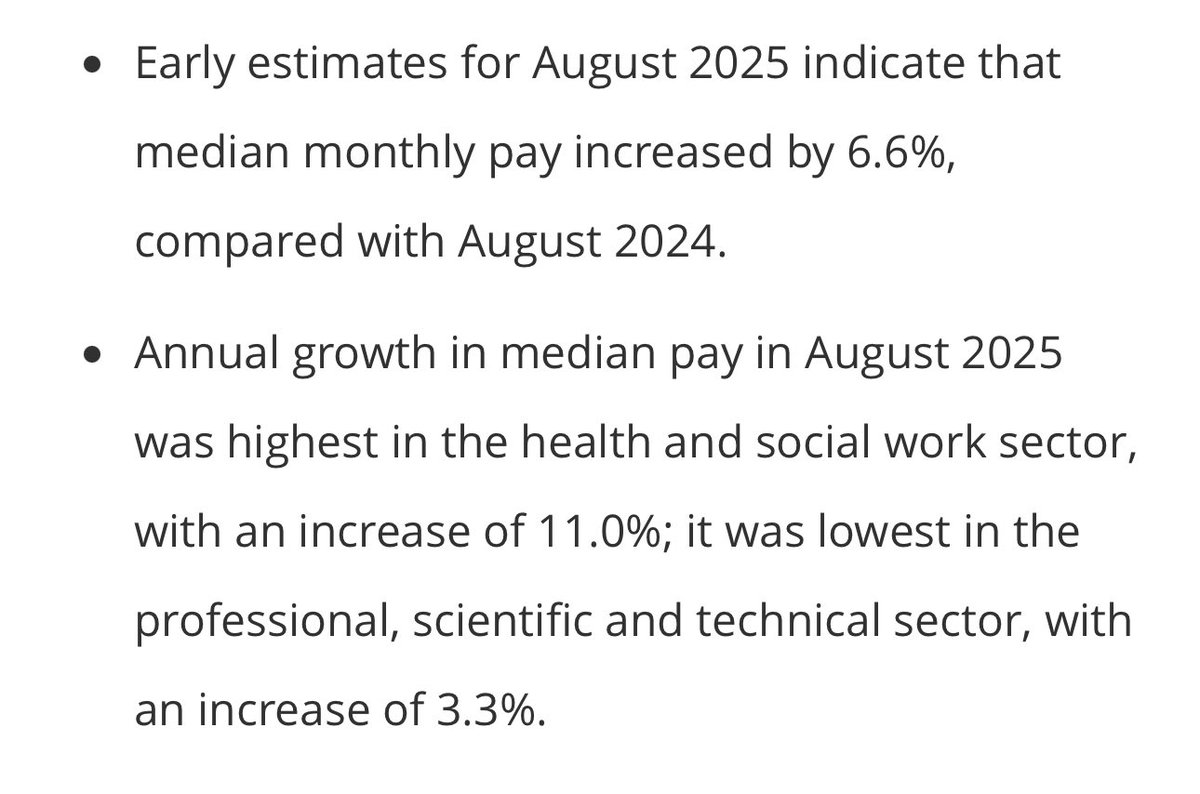Tris Osborne MP (@trisosbornemp) on Twitter photo Welcome news today from <a href="/ONS/">Office for National Statistics (ONS)</a> on pay rising way above inflation again under <a href="/UKLabour/">The Labour Party</a> by 6.6% versus 2024. 
This means more money in your pockets. Welcome news today from <a href="/ONS/">Office for National Statistics (ONS)</a> on pay rising way above inflation again under <a href="/UKLabour/">The Labour Party</a> by 6.6% versus 2024. 
This means more money in your pockets.