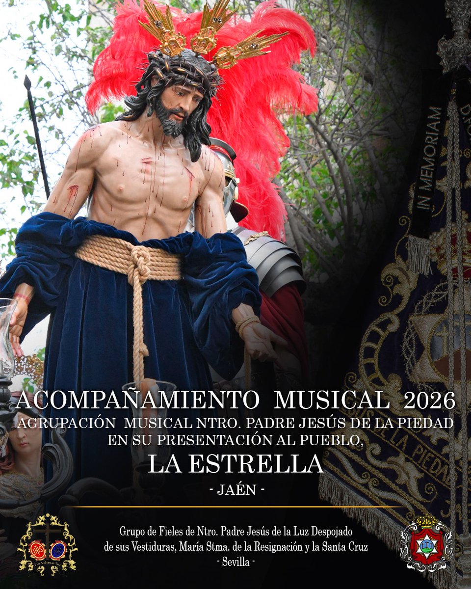 𝑨𝑪𝑶𝑴𝑷𝑨𝑵̃𝑨𝑴𝑰𝑬𝑵𝑻𝑶 𝑴𝑼𝑺𝑰𝑪𝑨𝑳

𝐀𝐜𝐮𝐞𝐫𝐝𝐨 𝐚𝐥𝐜𝐚𝐧𝐳𝐚𝐝𝐨 𝐜𝐨𝐧 𝐥𝐚 <a href="/AmEstrellaJaen/">A.M. La Estrella de Jaén</a> 𝐩𝐚𝐫𝐚 𝐚𝐜𝐨𝐦𝐩𝐚𝐧̃𝐚𝐫 𝐚 𝐧𝐮𝐞𝐬𝐭𝐫𝐨 𝐭𝐢𝐭𝐮𝐥𝐚𝐫 𝐞𝐥 𝐩𝐫𝐨́𝐱𝐢𝐦𝐨 𝐃𝐨𝐦𝐢𝐧𝐠𝐨 𝐝𝐞 𝐏𝐚𝐬𝐢𝐨́𝐧 𝟐𝟎𝟐𝟔