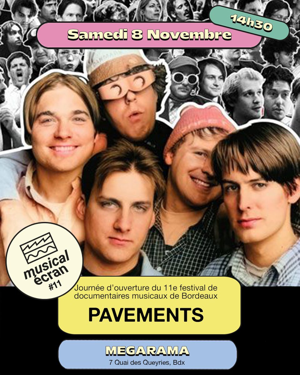 🚨  Voici les 3 documentaires pour l'ouverture de la 11e édition de #MusicalEcran le Samedi 8.11 au <a href="/MegaramaBdx/">MEGARAMA BORDEAUX</a> 

ℹ️ bordeauxrock.com/ouverture2025/

- I was a Teenage Sex Pistol - Avant-Première nationale
- Lenoir en Questions - Avant-Première nationale
- Pavements