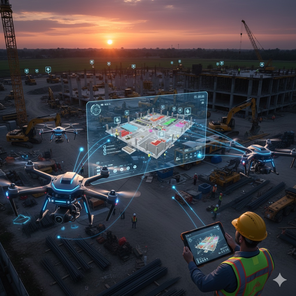 Innovación en la construcción:

El uso de drones en complemento con la tecnología BIM y la IA pueden permitirnos generar impactos positivos sobre los flujos de trabajo en la construcción.

ekon.es/blog/uso-drone….

#MAPGIC <a href="/vyepesp/">Víctor Yepes</a>  <a href="/CaminosUPV/">Caminos UPV</a>