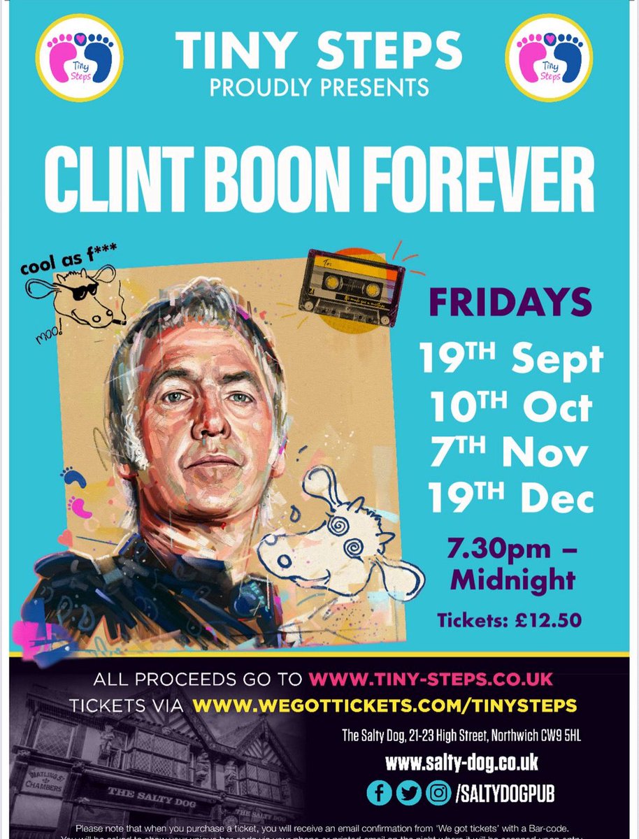 TinySteps15's tweet photo. ⏳ The countdown is on…

This Friday, the one and only Clint Boon is back, bringing the soundtrack of Manchester, indie and Britpop anthems that defined a generation. 🎶

🎟 Tickets: £12.50 in advance / £15 on the door (if it doesn’t sell out!).
👉 https://t.co/OgRX6iSv3y https://t.co/iOsVSNtWC9