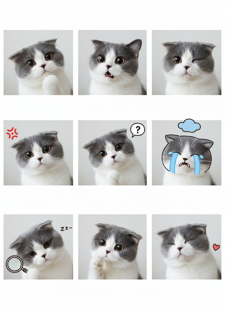 plexigen's tweet photo. Tried the Nano Banana trend on my cat 🐱→ a 3×3 meme grid: nine moods, clean background, tiny stickers. Packaged with Nano Banana AI. Which square wins—1-9? 😹 （Prompt in comments 👇）
Try it for yourself 👉 https://t.co/F0eAhWj2Ud
#NanoBanana #CatMeme https://t.co/5guDG4Qb00