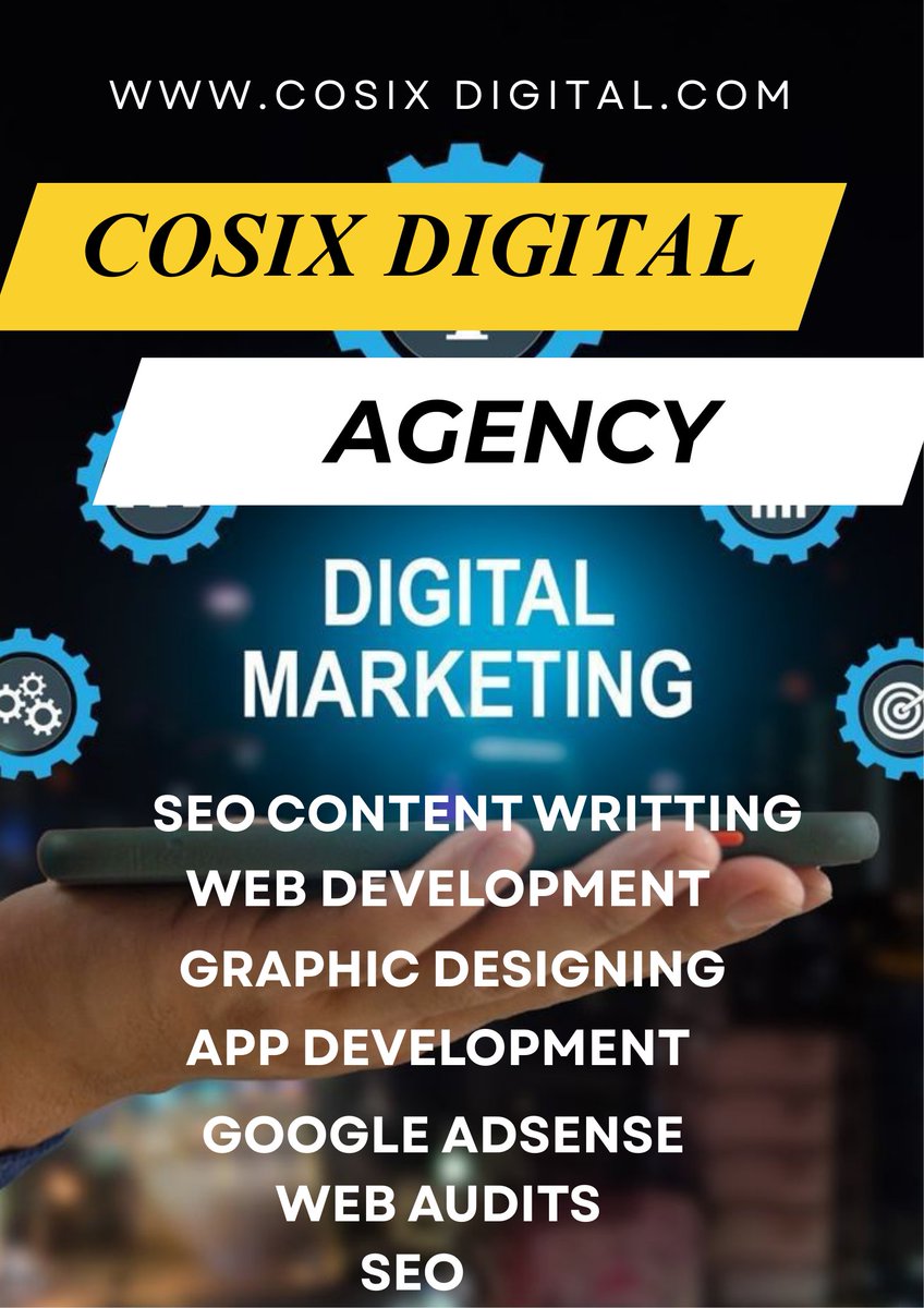 CosixDigit5727's tweet image. Cosix Digital is providing services for you
Contact Here  wa.me/923095170624