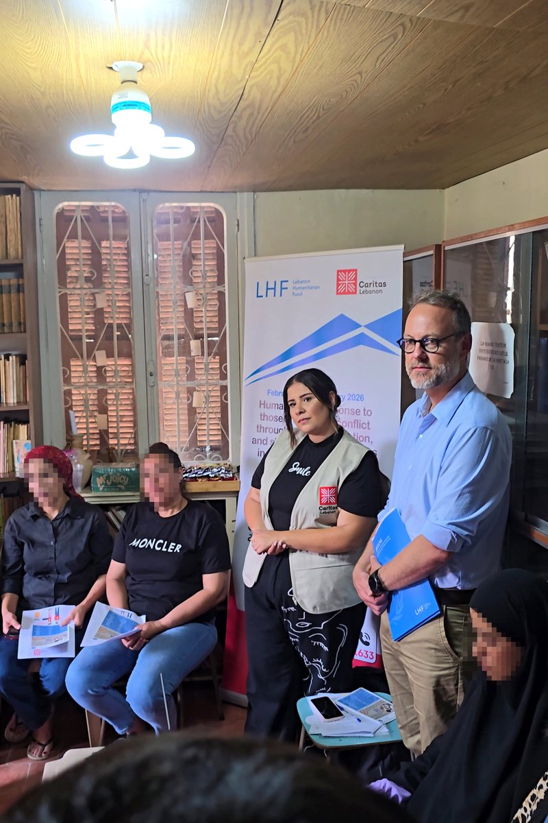 Caritaslb's tweet photo. @OCHALebanon &amp; Lebanon Humanitarian Fund (LHF) delegation alongside 🇦🇺 &amp; 🇰🇷 embassies, visited @caritaslb Saida center to observe impactful protection &amp; life skills programs supported by LHF designed to empower vulnerable communities &amp; foster lasting change. @dfat @Koreainlebanon https://t.co/cbaDXEsAE0