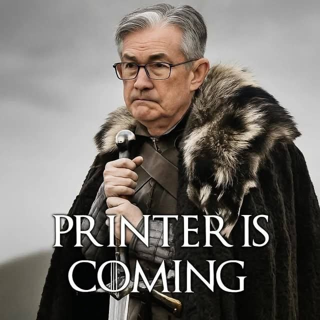 Brace yourself – the money printer is coming.