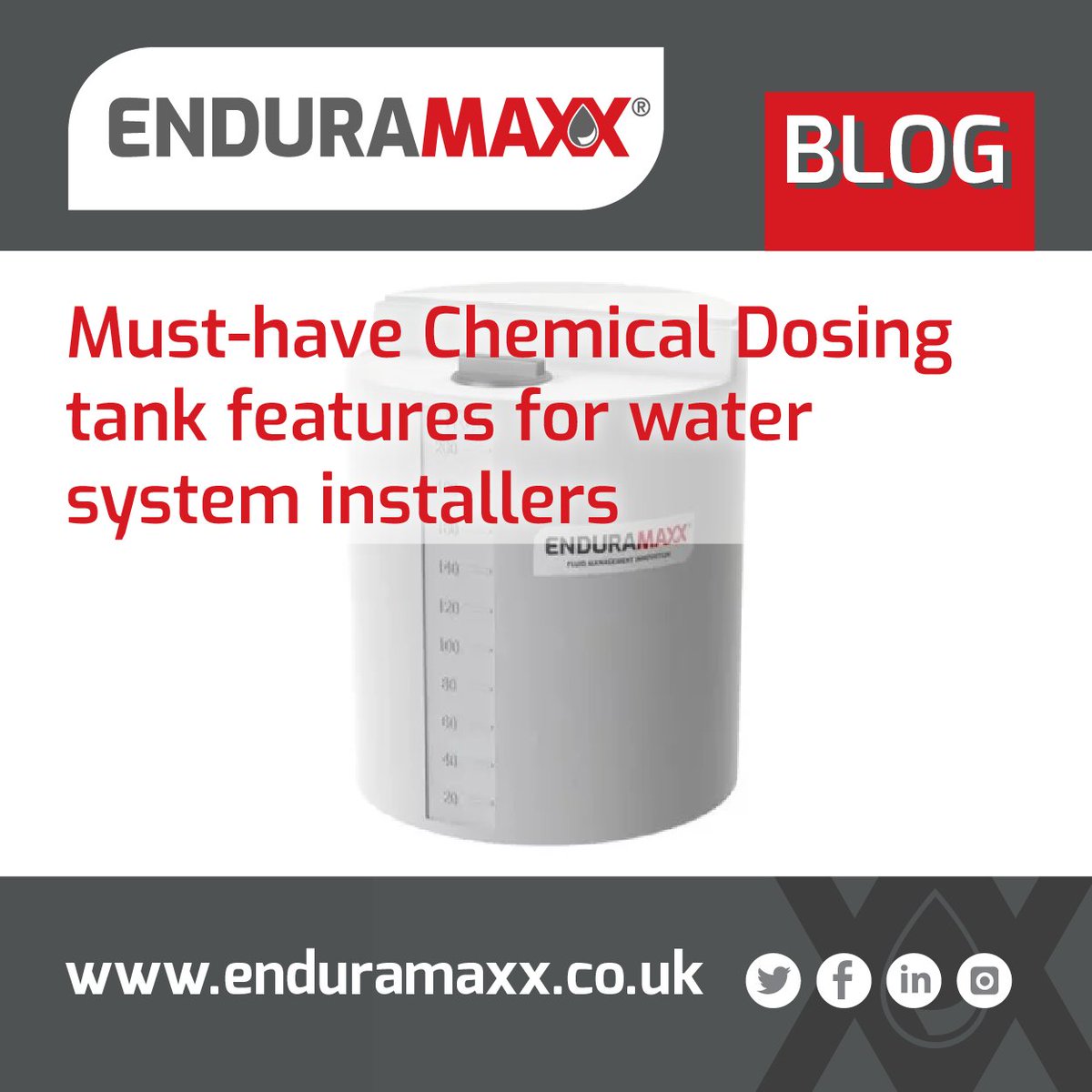Enduramaxx's tweet photo. Need help choosing the right dosing tank for your project? Get in touch with our team to explore your options.
Read the full blog: https://t.co/tPZFyttzBl
#Enduramaxx #ChemicalStorage #DosingTanks #WaterTreatment #SafetyFirst https://t.co/QE9zolcI7s