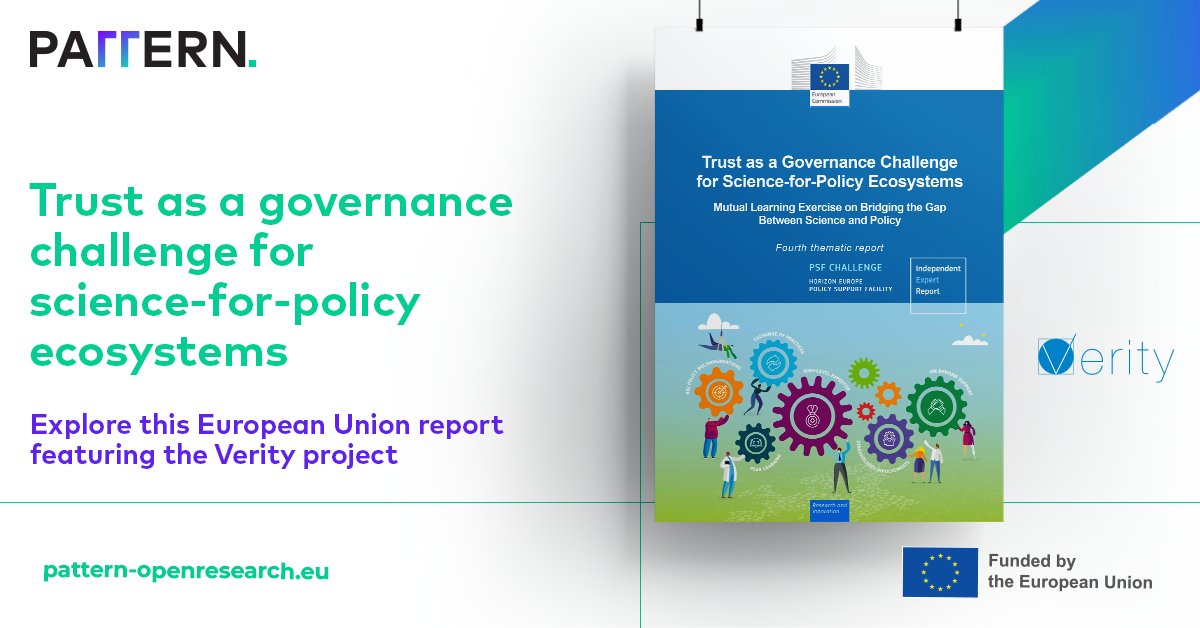 PatternEU's tweet image. In an era of information overload, how do we know who &amp;amp; what science to trust? 🤔

This latest report explores the critical &quot;governance challenge,&quot; spotlighting the @VerityEU project&apos;s role in making #ScienceForPolicy credible. ✅

Read it now: op.europa.eu/en/publication…