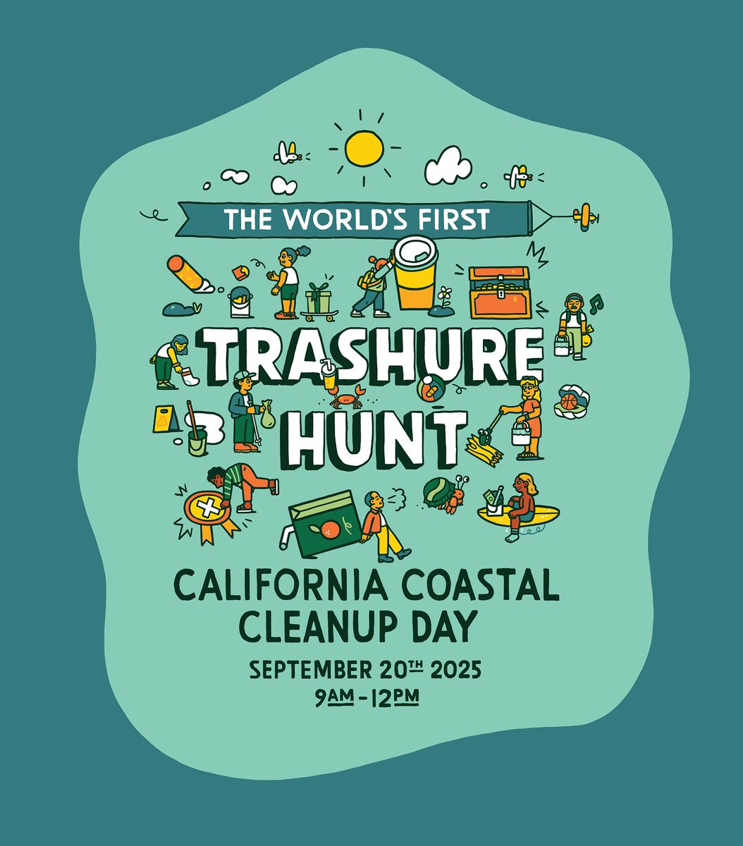 🗓️ Mark your calendars! Coastal Cleanup Day is coming up on Saturday, September 20th!

🦺🧤Join thousands of volunteers across the state to make a real difference for our creeks, wetlands, and the Bay.

📍Find a local cleanup near you: cleanwaterprogram.org/volunteer-in-y…