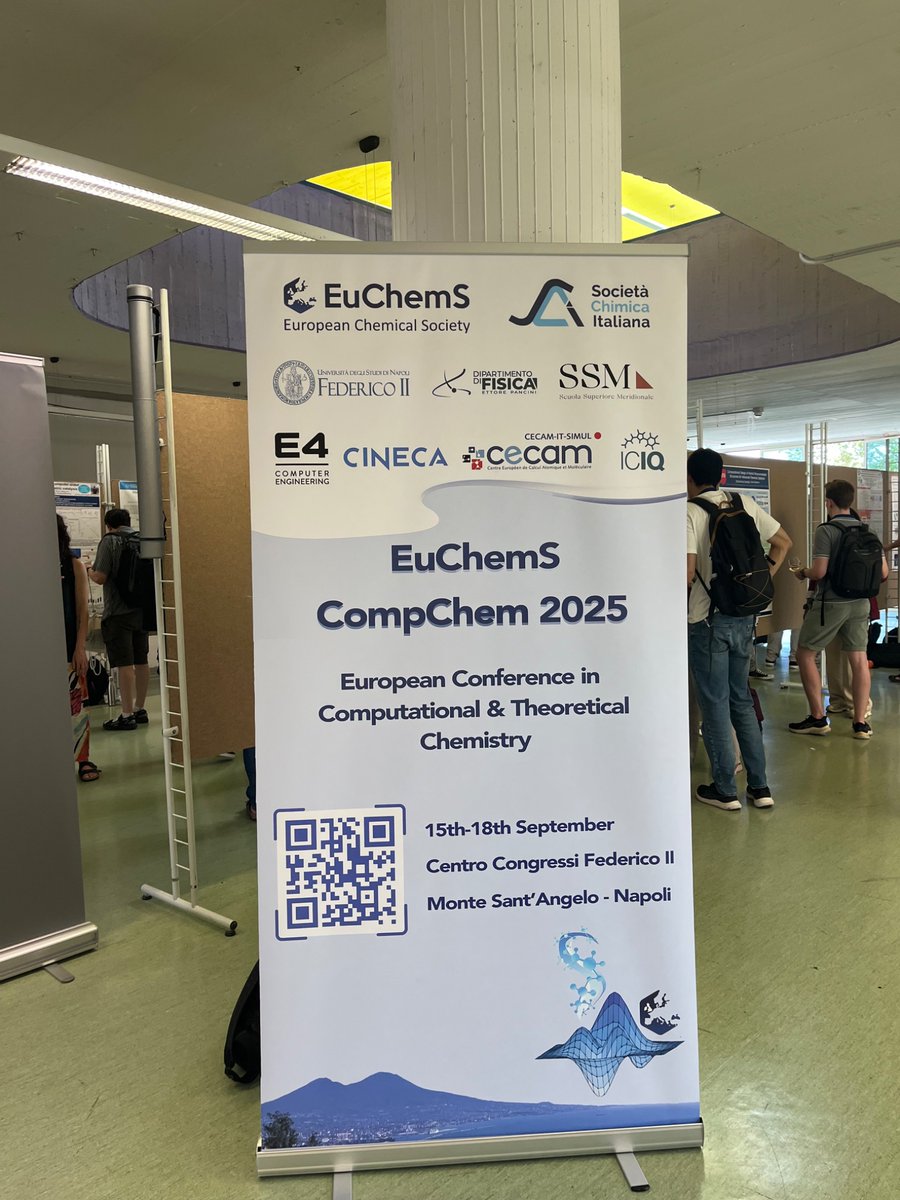 ioChem_BD's tweet image. ioChem-BD has landed in Naples 🇮🇹 for EuCompChem!
Excited to connect, share ideas & talk computational chemistry 🔬✨
#EuCompChem #IOChemBD #ComputationalChemistry