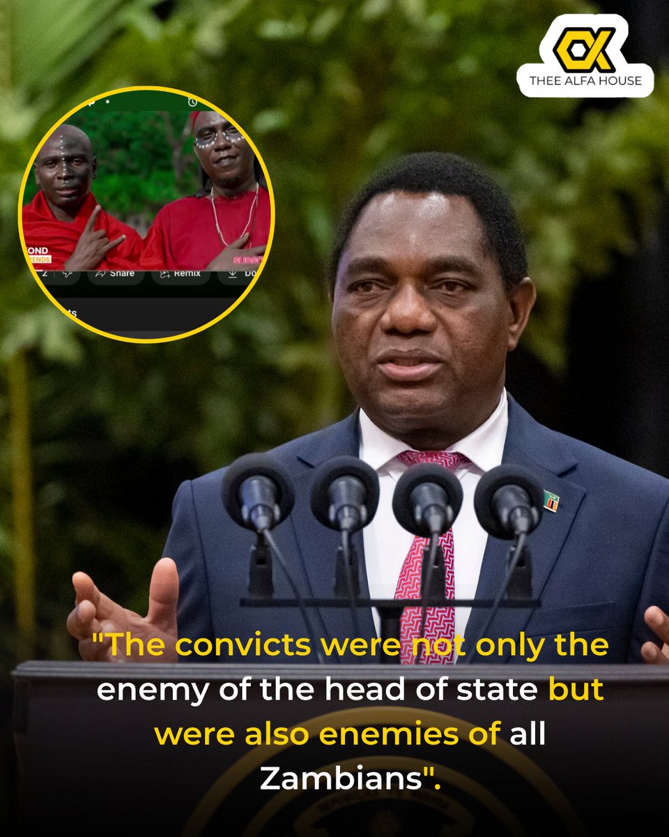They were found with assorted charms, including a live chameleon in a bottle, an animal tail, and 12 bottles of mysterious concoctions intended to cast a fatal spell on Hichilema. (MORE👇)
