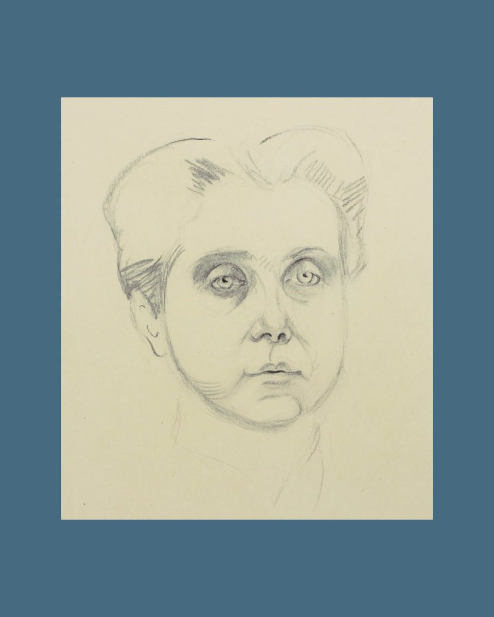 Objekt des Oktobers: Elfriede Meier-Lanz, Porträtgrafik »Therese Giehse als Frau Vogel« in »Sturm im Wasserglas«, Kammerspiele, München 1930, TWS.