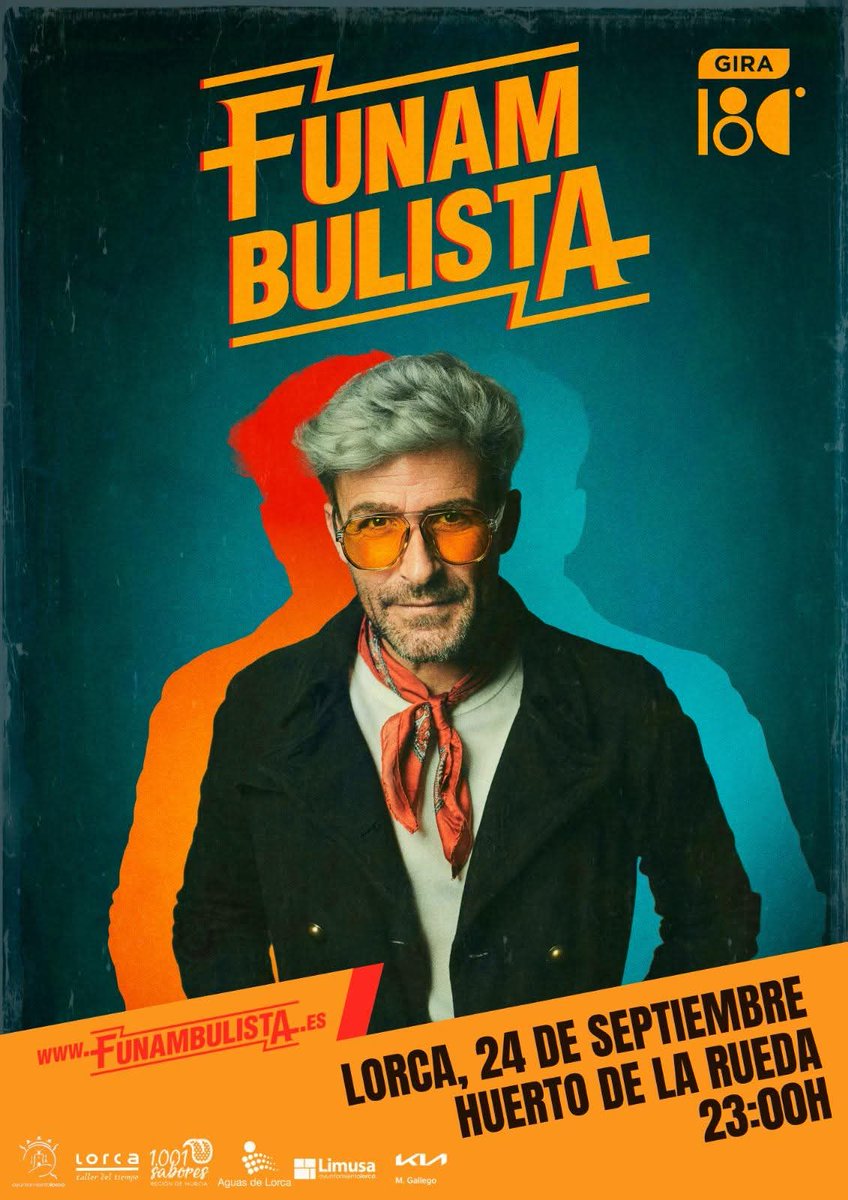MasFunambulista's tweet image. Miércoles 24 de septiembre concierto en #Lorca (Huerto de la Rueda, 23h). Entrada libre