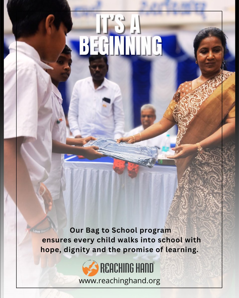 ReachingHandBlr's tweet image. Each bag we give carries pencils, books — and a brighter tomorrow.

As part of our Namma Shale&apos;s Bag to School Program, we distributed school bags to students at Seegaehalli.
Donate Now: reachinghand.org/donate/