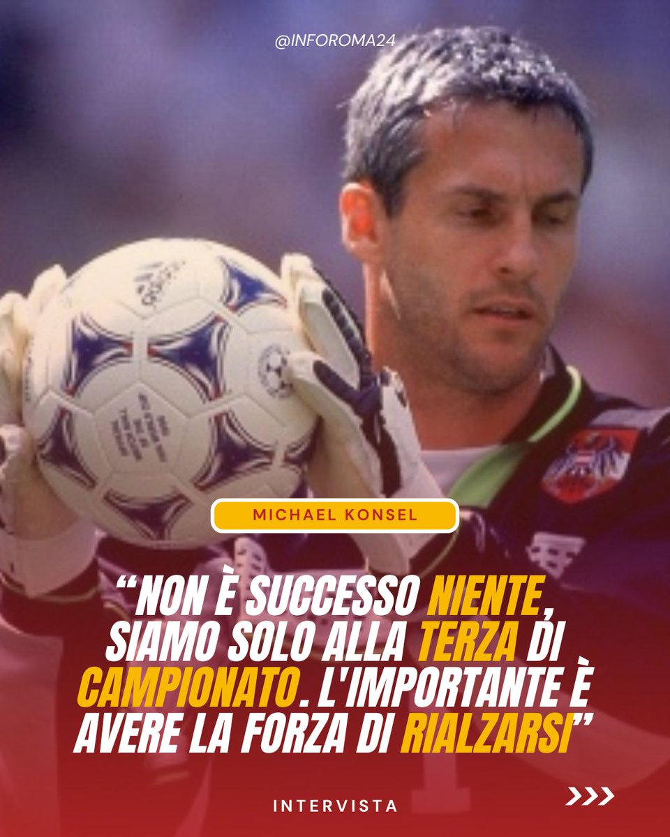inforoma24's tweet image. 🟡🔴 Michael #Konsel, ex portiere della #ASRoma, ha parlato al @Corriere, raccontando il suo legame con i colori giallorossi e offrendo un’analisi sul momento attuale della squadra.

#LazioRoma