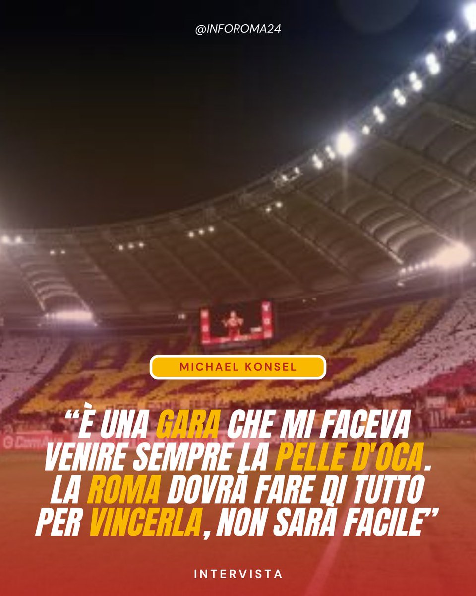 inforoma24's tweet image. 🟡🔴 Michael #Konsel, ex portiere della #ASRoma, ha parlato al @Corriere, raccontando il suo legame con i colori giallorossi e offrendo un’analisi sul momento attuale della squadra.

#LazioRoma