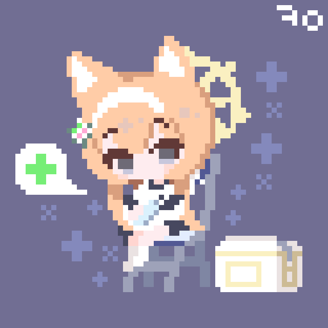 #ドット絵 #pixelart #pixquare
Iochi Mari (Gym ver) from Blue Archive