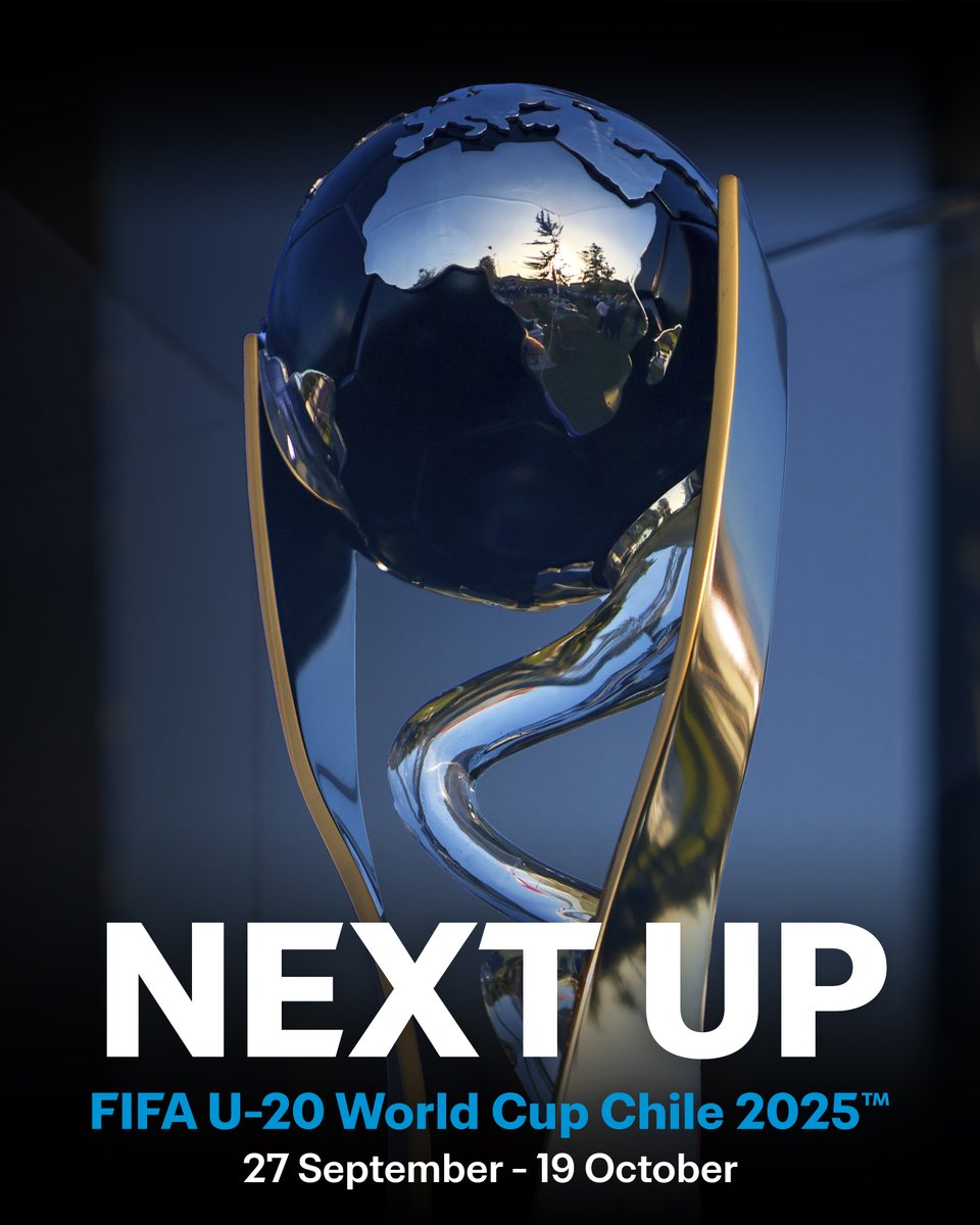 📅Was steht als nächstes im Kalender? 
Die FIFA U-20-Weltmeisterschaft Chile 2025™🏆