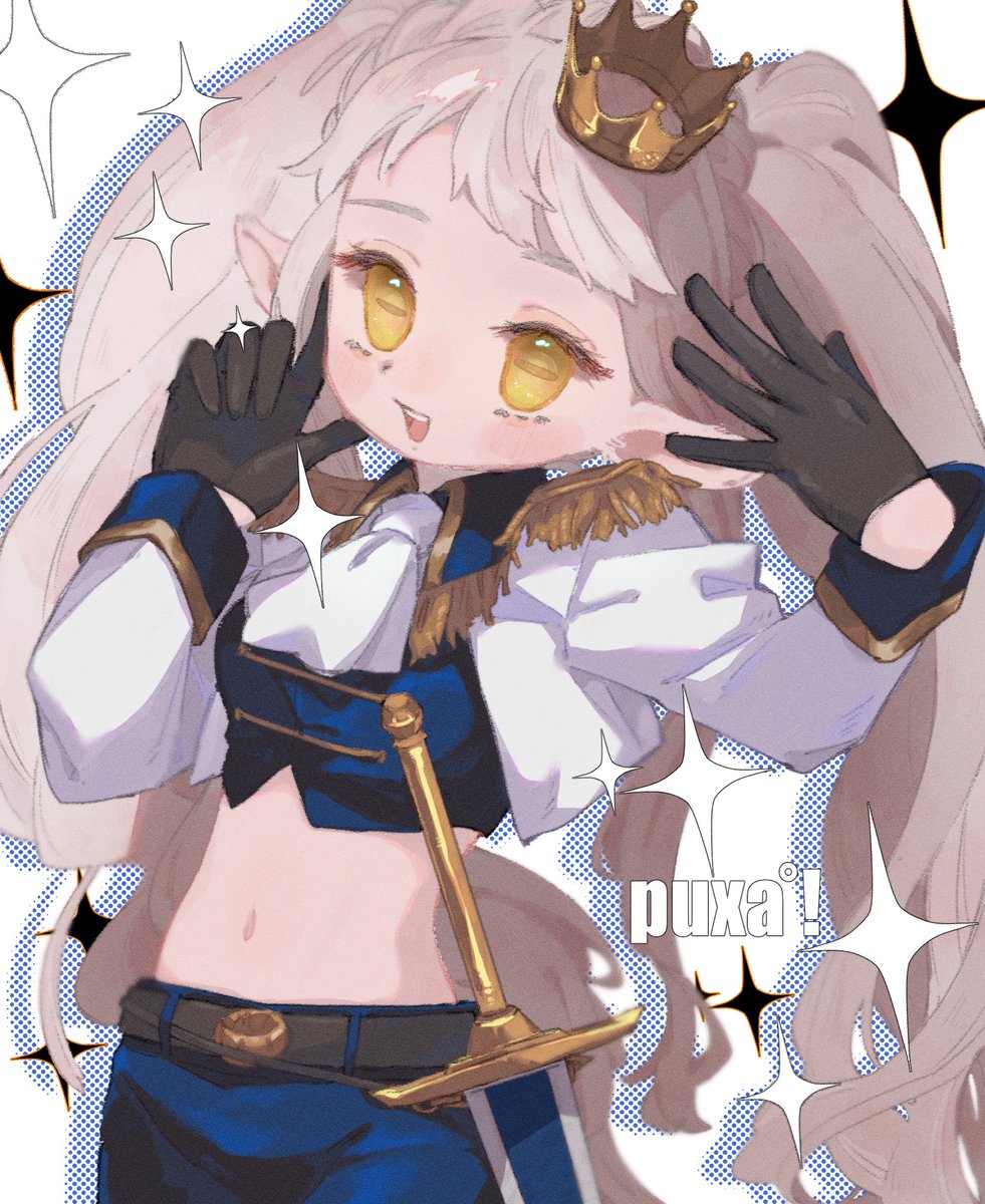 puxa_g's tweet photo. ｢わたしこそ、羊の王様！オオカミにだって負けないもん🎵｣
#イラスト #創作 https://t.co/UrHYyiIVvn