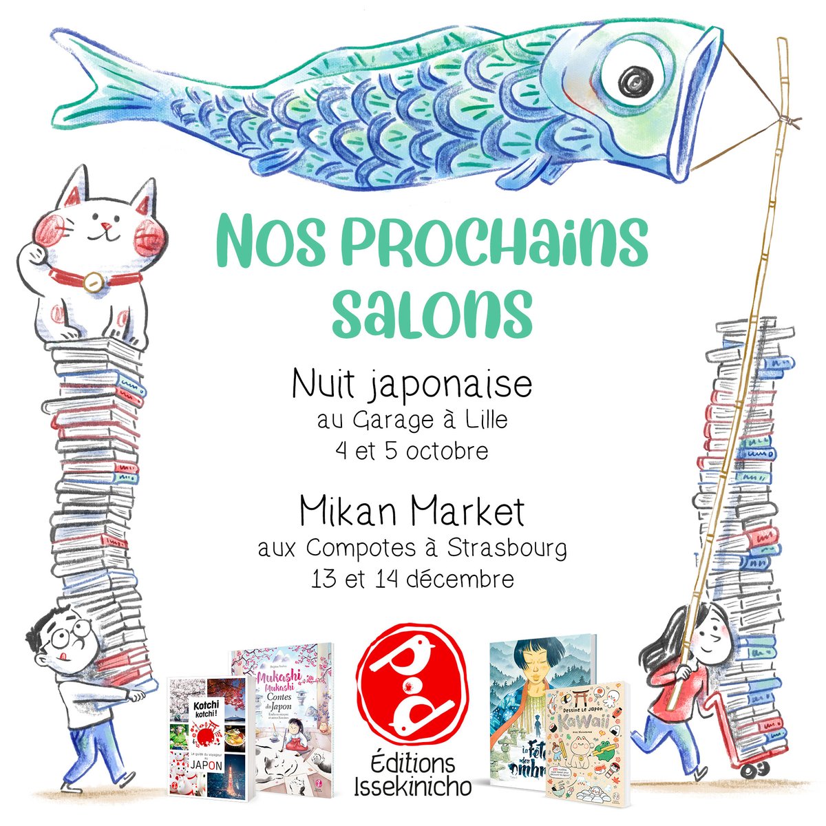 Isseki_nicho's tweet image. Hello ! Le week-end prochain, nous serons à SHIZEN, un grand village d'été japonais à la Cité Fertile (Pantin)
🇯🇵 Artisanat, brocante, concerts, animations, gastronomie… et livres sur le Japon !
Les 20 et 21 septembre - Entrée gratuite
#sortiraparis #japon