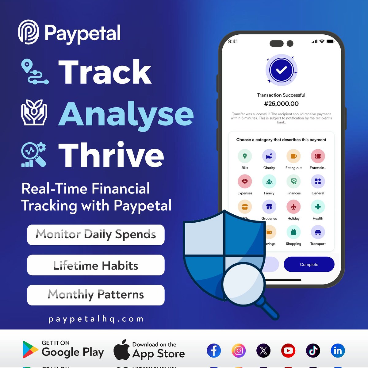 pay_petal's tweet image. 💰 Take control of your finances with Paypetal! 🤑 Track daily spends, spot monthly patterns &amp;amp; understand lifetime habits.
Real-time tracking = smarter money decisions✅ #Paypetal #FinanceTracking #MoneyManagement
#fintech