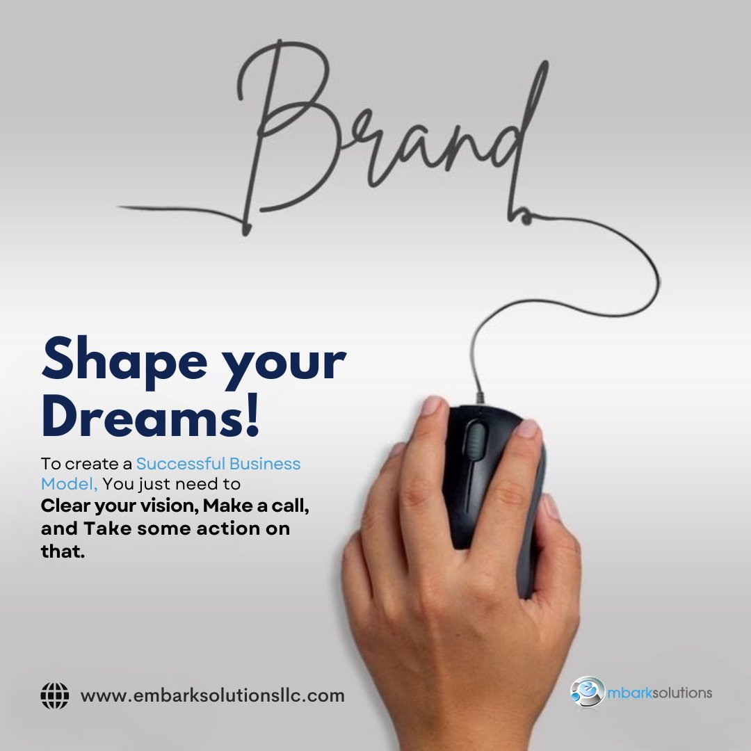 embarksolution's tweet image. Shape your DREAMS into a winning business model! Clear your vision, make the call, and take BOLD action to build your empire! Ready to turn dreams into reality? DM us NOW!
#DreamToSuccess #BusinessModelMagic #TakeAction #EntrepreneurVibes #GrowYourEmpire