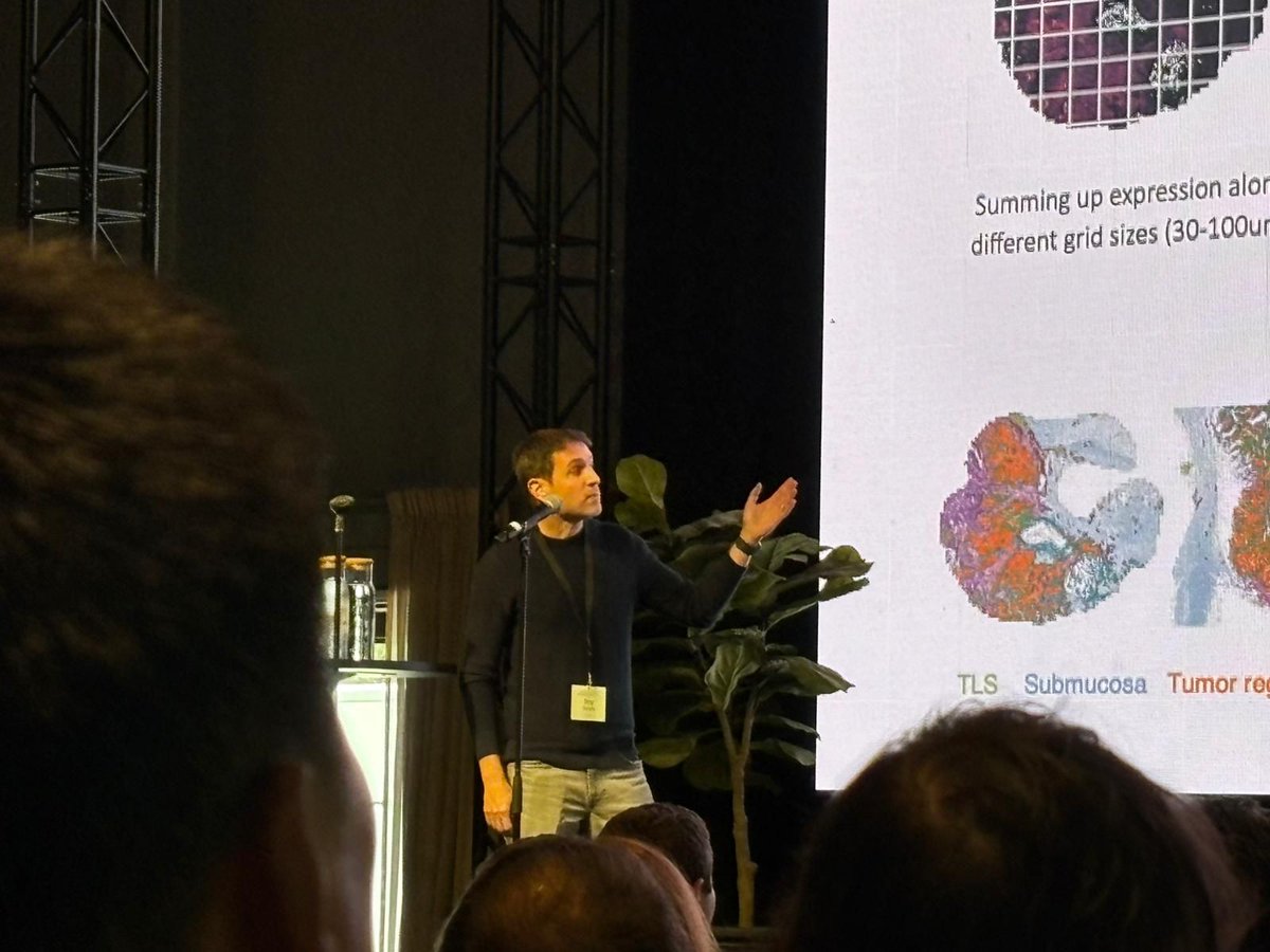 rgranit's tweet photo. Just wrapped up presenting our work at #SCG2025 in Stockholm! 🇸🇪
Our team @CompugenLtd shared how #UniNiche, our spatial transcriptomics framework and a component in our #Unigen platform, reveals immune-defined epithelial niches in MSI colorectal cancer. https://t.co/x7bYu6T7tO