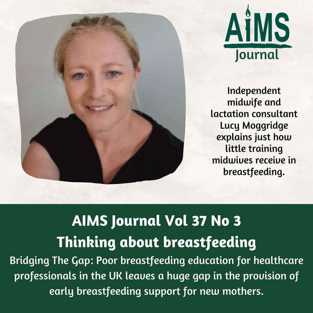 Bridging The Gap: Poor breastfeeding education for healthcare professionals in the UK leaves a huge gap in the provision of early breastfeeding support for new mothers.
Independent midwife and lactation consultant Lucy Moggridge explains.
aims.org.uk/journal/item/m…