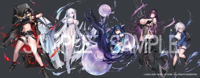 アルジャーノンプロダクト様企画の、TGS2025『勝利の女神:NIKKE』グッズのイラストを描かせていただきました! #NIKKE #ニケ #メガニケ