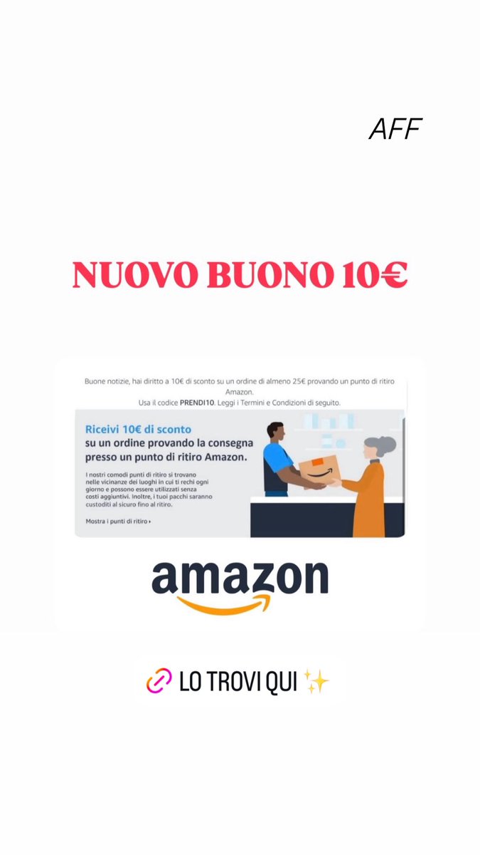 borsadimartina's tweet image. Nuovo buono #amazon ✨approfittane qui 👉🏻 amzlink.to/az072CeSEq6Gs ✨ AFF #buonoamazon #offerteamazon
